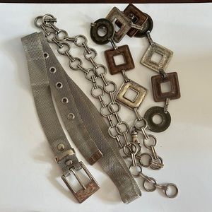 Vintage metal/chain belts